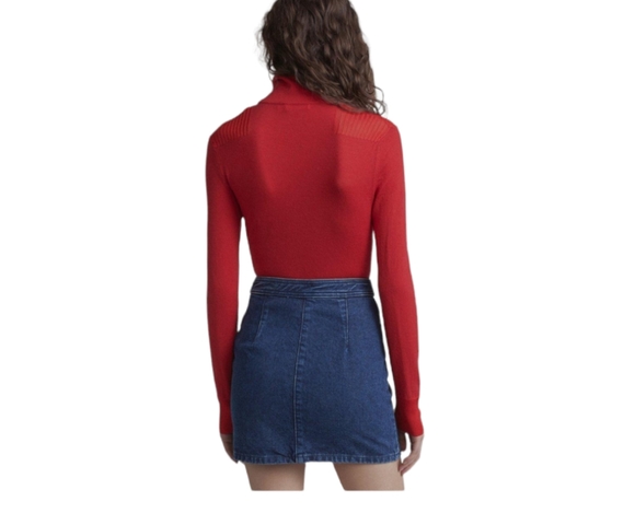 Rag & Bone Racer Denim Skirt 24 - Picture 2 of 6